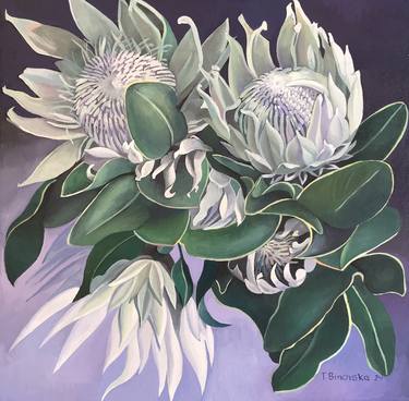 Original Expressionism Floral Painting by Tatyana Binovska