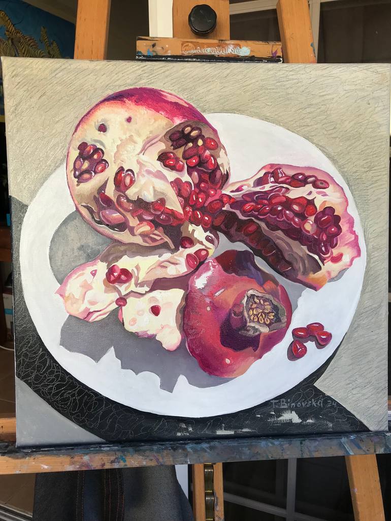 Original Classicism Floral Painting by Tatyana Binovska