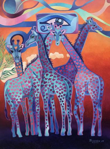 Original Contemporary Animal Painting by Tatyana Binovska