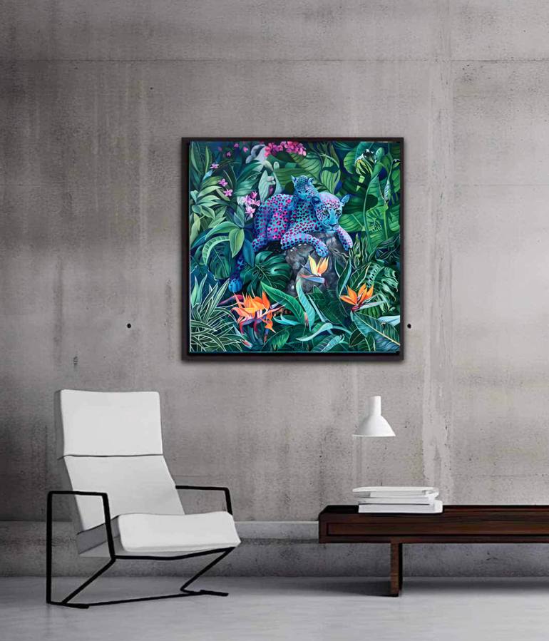 Original Folk Animal Painting by Tatyana Binovska