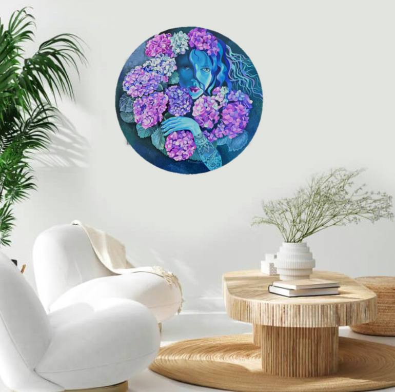 Original Art Nouveau Nature Painting by Tatyana Binovska