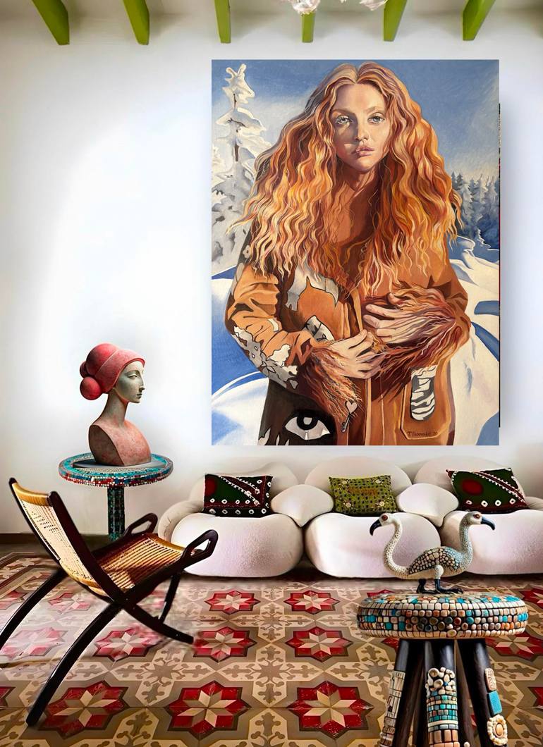 Original Classicism People Painting by Tatyana Binovska