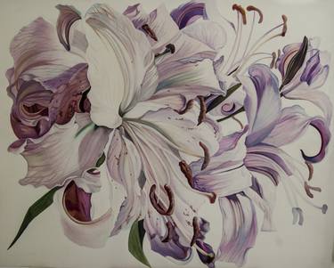 Print of Floral Paintings by Tatyana Binovska
