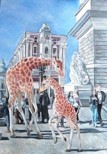 Original Conceptual Animal Paintings by Tatyana Binovska