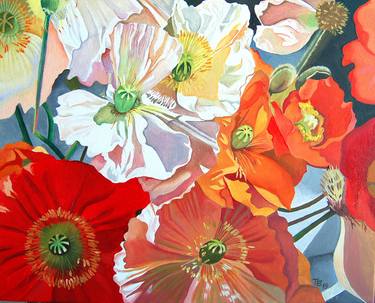Print of Art Deco Floral Paintings by Tatyana Binovska
