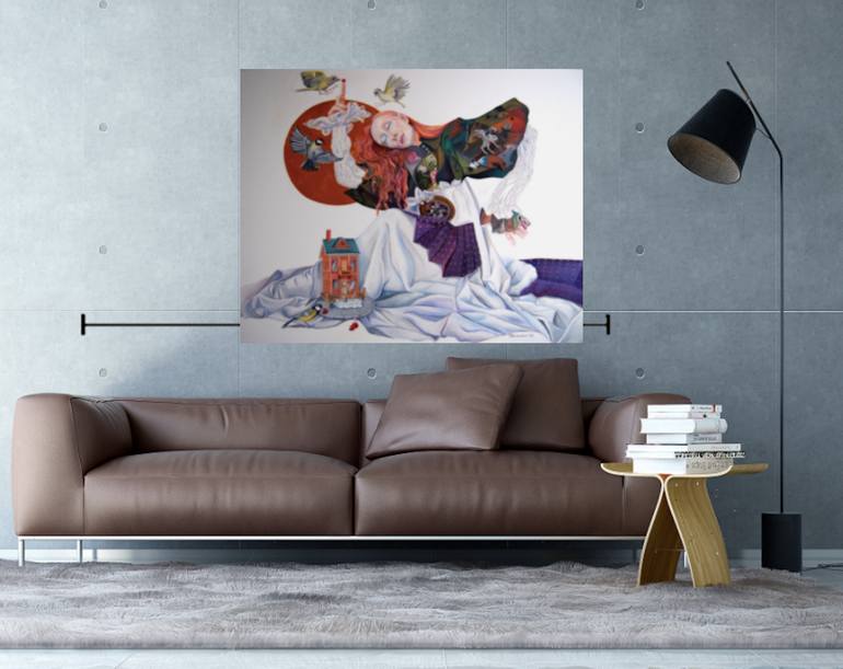 Original Figurative Fantasy Painting by Tatyana Binovska
