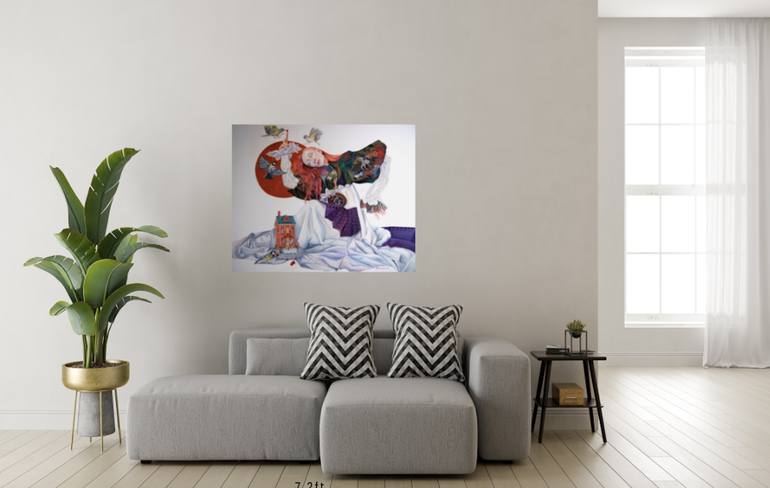 Original Figurative Fantasy Painting by Tatyana Binovska