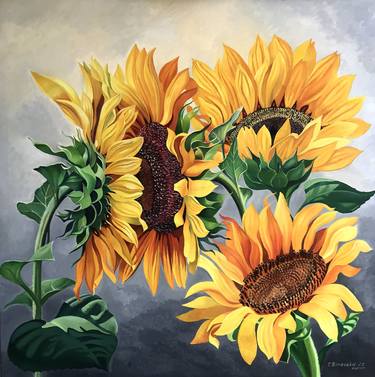 Print of Fine Art Floral Paintings by Tatyana Binovska