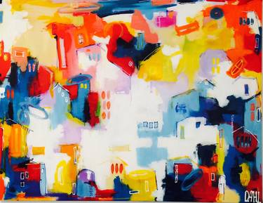 Original Abstract Expressionism Abstract Paintings by Daisy Dahl