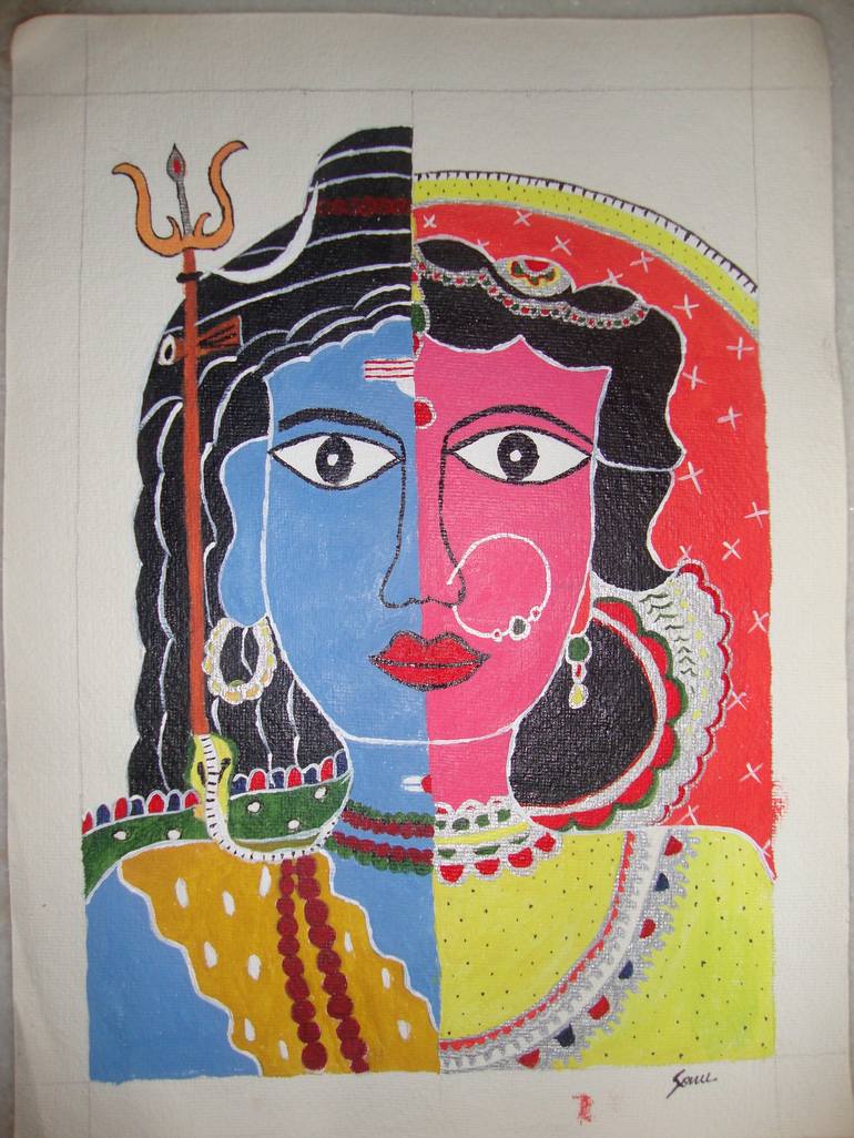 Sketch Of Lord Shiva And Goddess Parvati-kimdongho.edu.vn