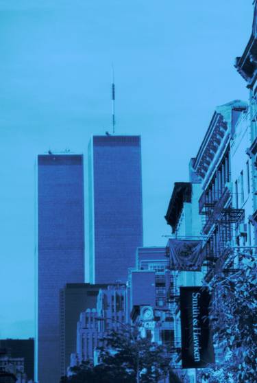 Twin Towers in Blue - Limited Edition of 35 thumb