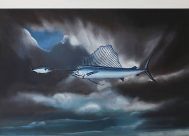 Original Figurative Fish Paintings by rob van 't hof