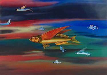Original Fish Painting by rob van 't hof