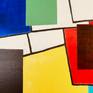 close up view acrylic on gallery wrapped canvas