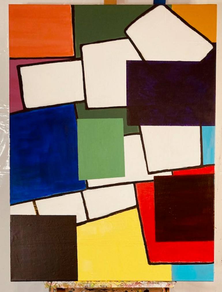 Original Abstract Expressionism Abstract Painting by Michael Wallace