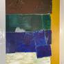 abstract painting on gallery wrapped canvas