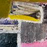 Abstract acrylic and mixed media onl canvas