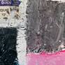 Abstract acrylic and mixed media on canvas