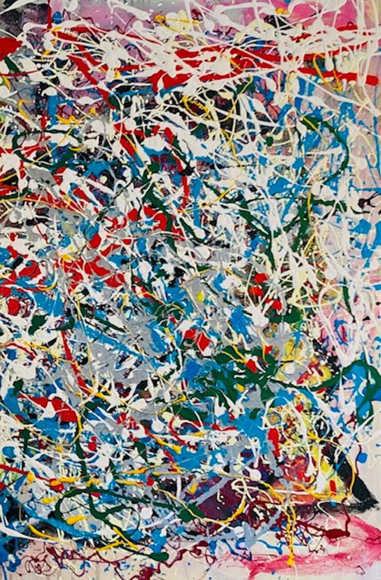 Original Abstract Expressionism Abstract Painting by Michael Wallace