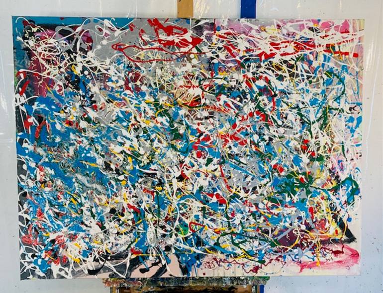 Original Abstract Expressionism Abstract Painting by Michael Wallace