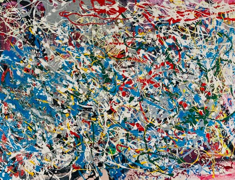Original Abstract Expressionism Abstract Painting by Michael Wallace