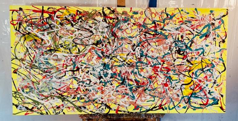 Original Abstract Expressionism Abstract Painting by Michael Wallace