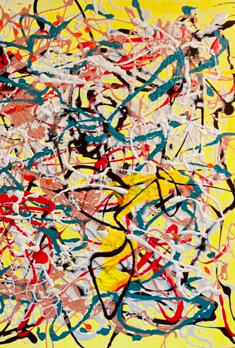 Original Abstract Expressionism Abstract Painting by Michael Wallace