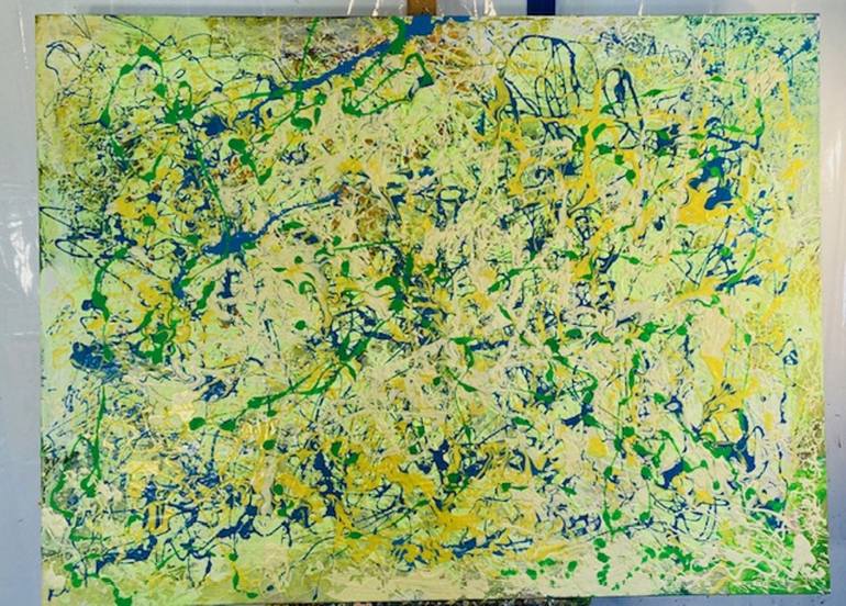 Original Abstract Expressionism Abstract Painting by Michael Wallace