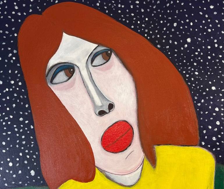 Original Portraiture Women Painting by Michael Wallace