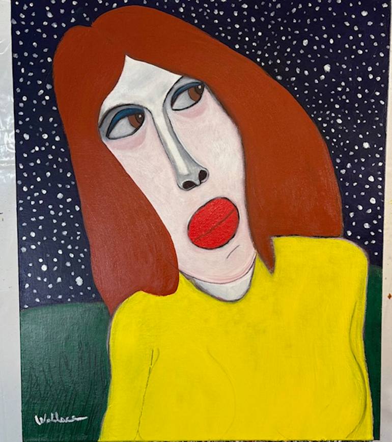Original Portraiture Women Painting by Michael Wallace