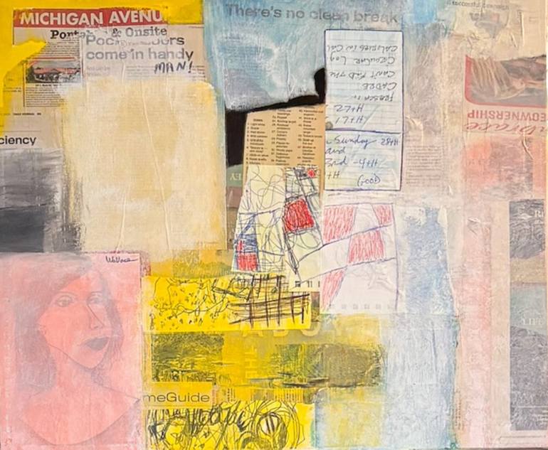 Original Abstract Mixed Media by Michael Wallace