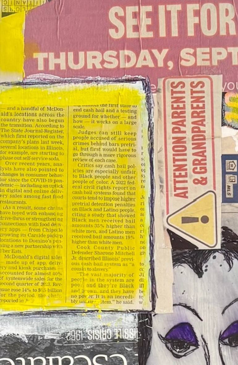 Original Abstract Collage by Michael Wallace