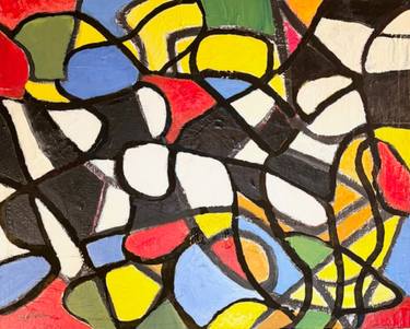Original Abstract Expressionism Abstract Painting by Michael Wallace