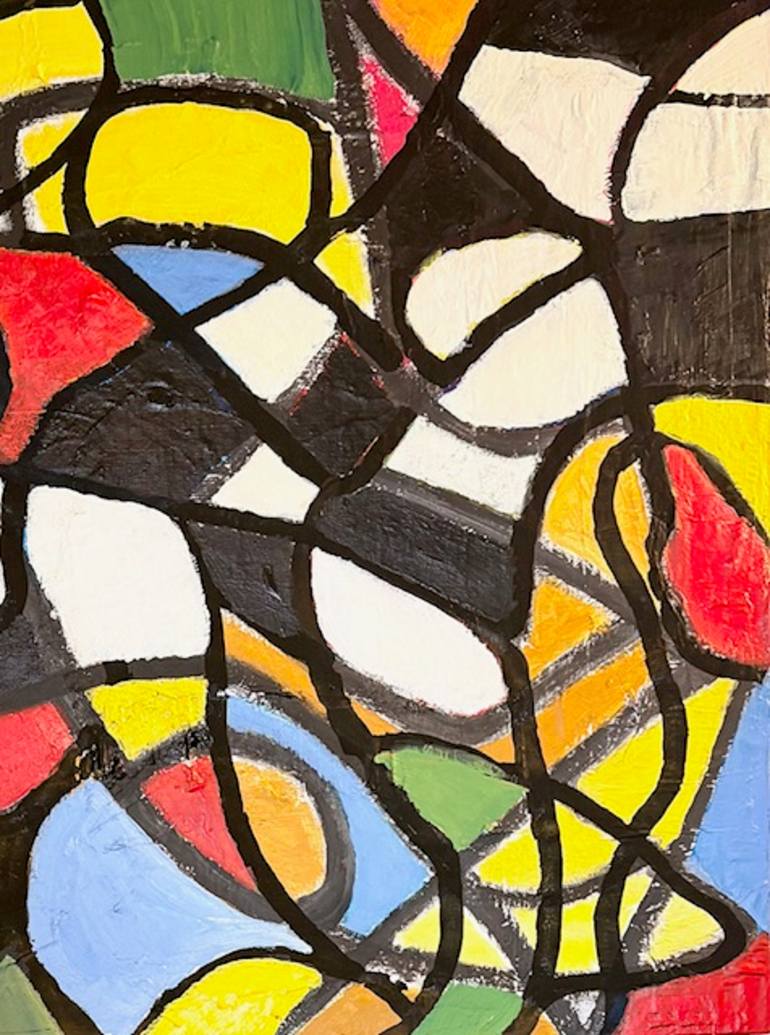 Original Abstract Expressionism Abstract Painting by Michael Wallace