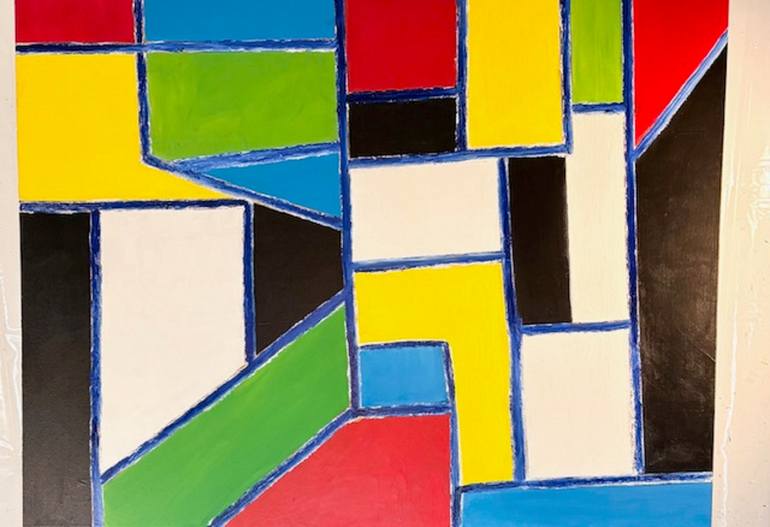 Original Abstract Expressionism Abstract Painting by Michael Wallace