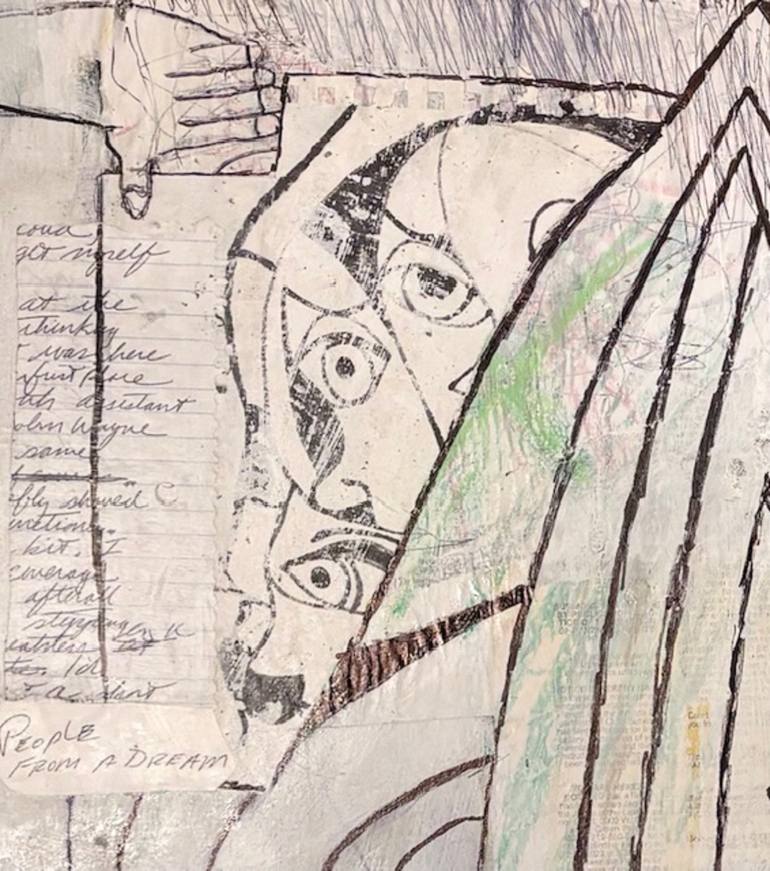 Original Conceptual Abstract Mixed Media by Michael Wallace