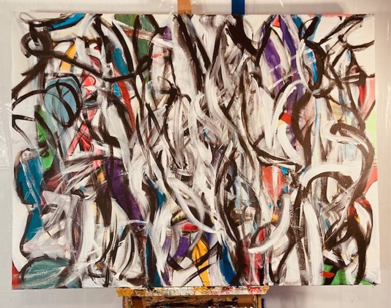 Original Abstract Expressionism Abstract Painting by Michael Wallace