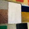 Close up of "Plaza" acrylic on gallery wrapped canvas.