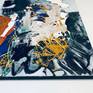 Abstract acrylic and latex on gallery wrapped canvas 48x36