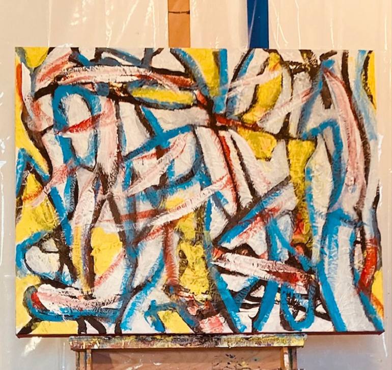 Original Abstract Painting by Michael Wallace