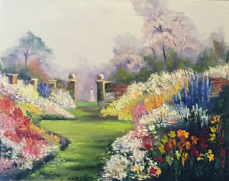 The Garden Painting by Kristina Chkhan Saatchi Art