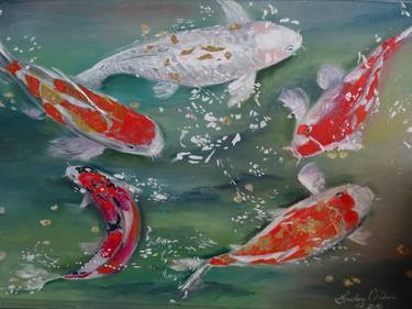 Original Fish Painting by Kristina Chkhan