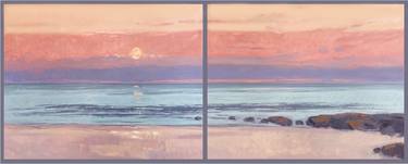 Original Abstract Beach Paintings by Lisa H Ridabock
