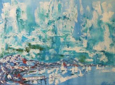 Original Impressionism Cities Painting by Galyna Shevtsova