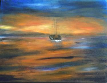Print of Sailboat Paintings by Gina Groot
