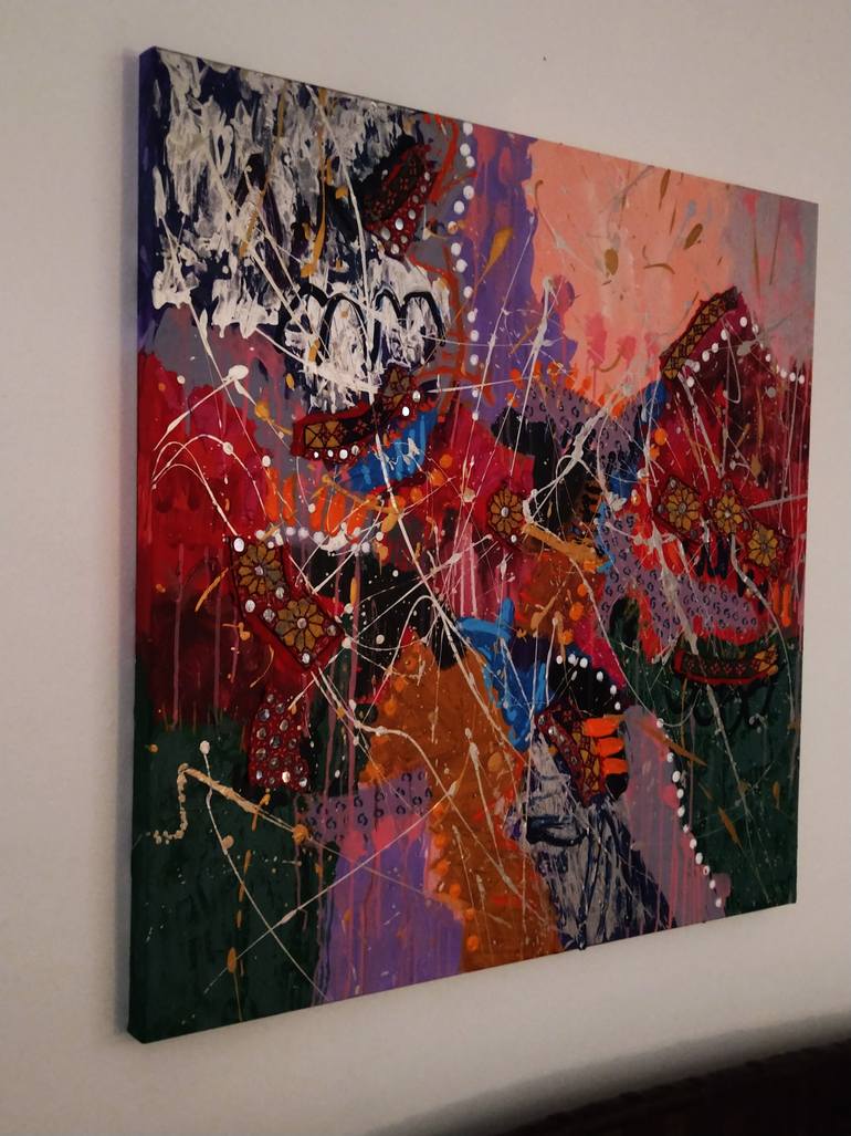 Original Contemporary Abstract Painting by Jacquelyn Herndon