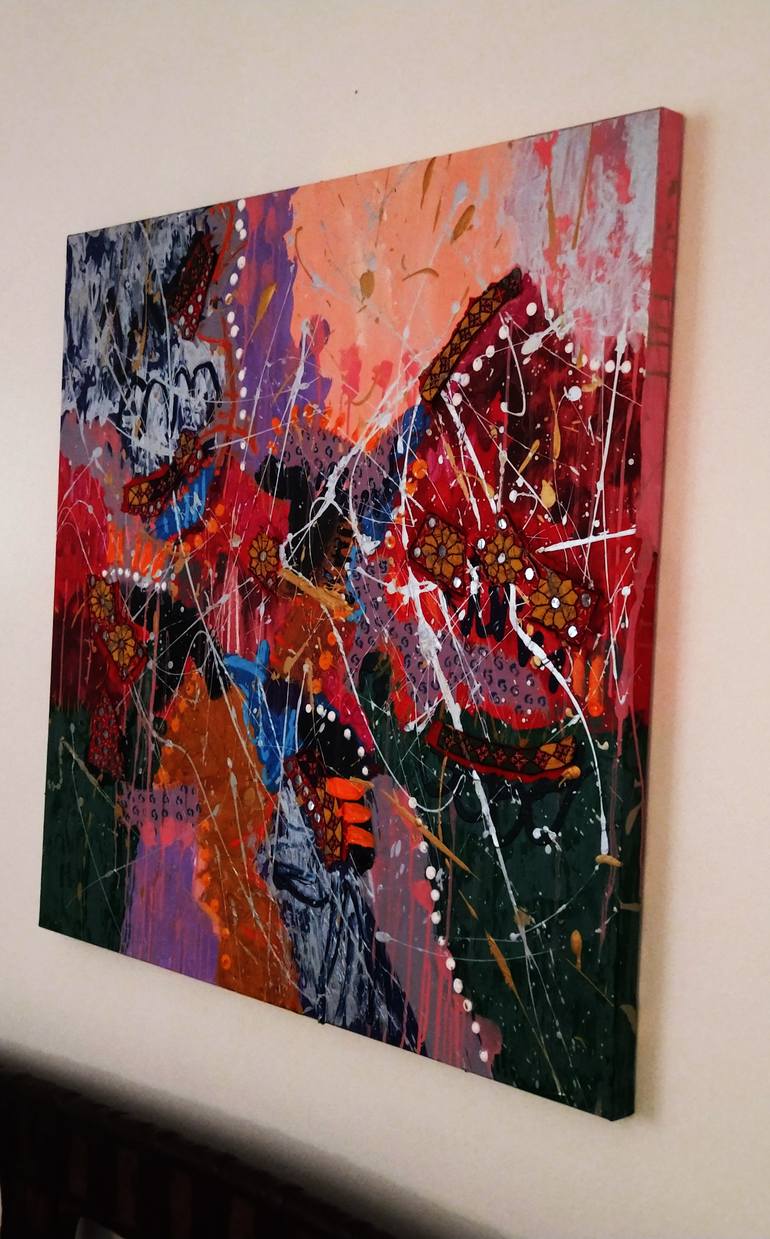 Original Contemporary Abstract Painting by Jacquelyn Herndon