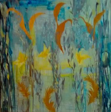 Print of Abstract Expressionism Floral Paintings by Jacquelyn Herndon