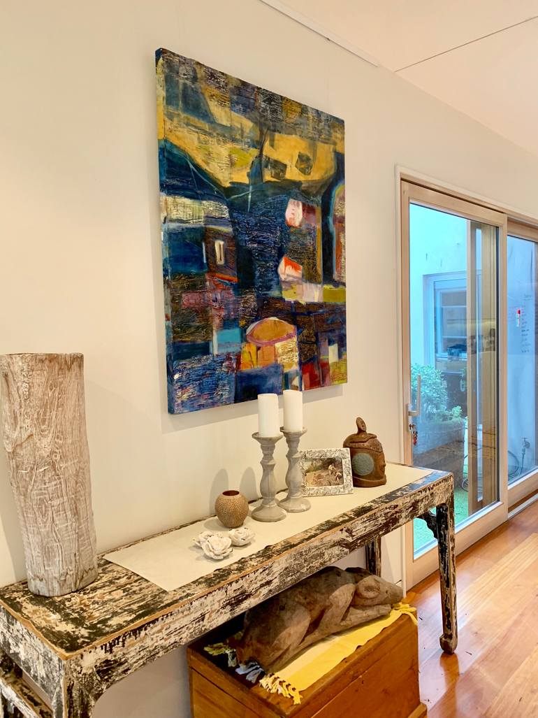 Original Abstract Expressionism Abstract Painting by Gayle Sachs
