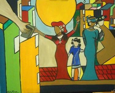 Print of Expressionism Family Paintings by Kelly Turner